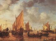 VLIEGER, Simon de Visit of Frederick Hendriks II to Dordrecht in 1646 asr oil painting artist